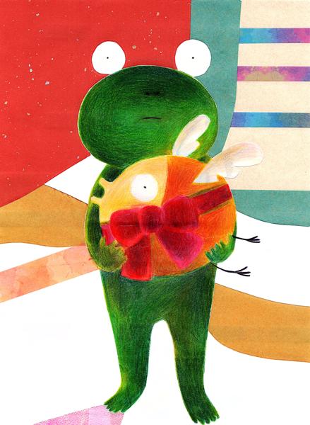 贈り物（色鉛筆）