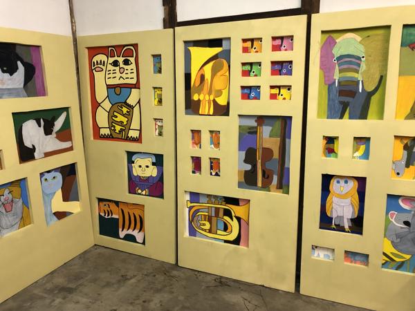 総社市商店街まちなか美術館作品展示